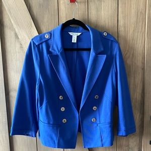 White House Black Market Blue Blazer Jacket